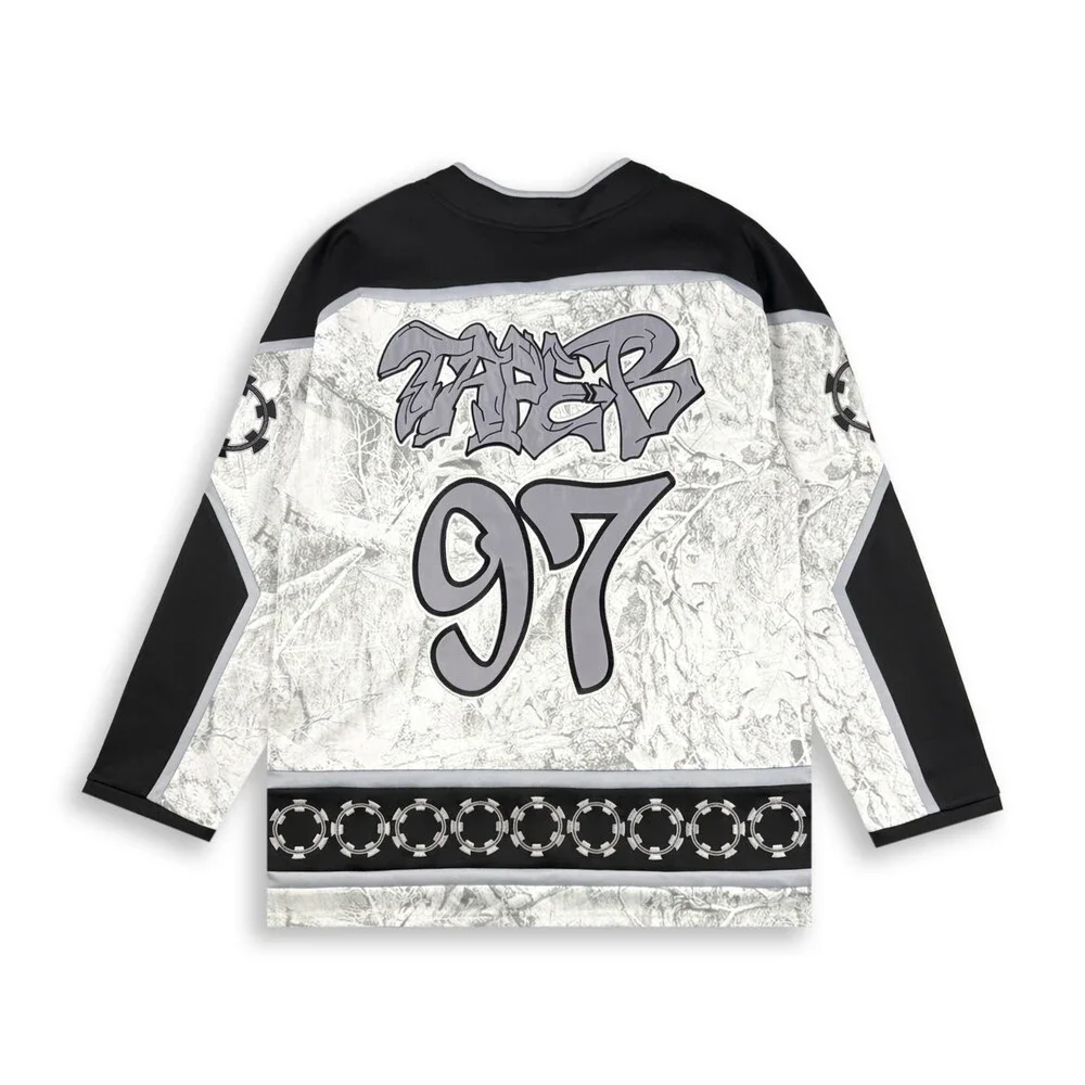 Tabe B - Pixel Hockey Jersey Grey X Small
